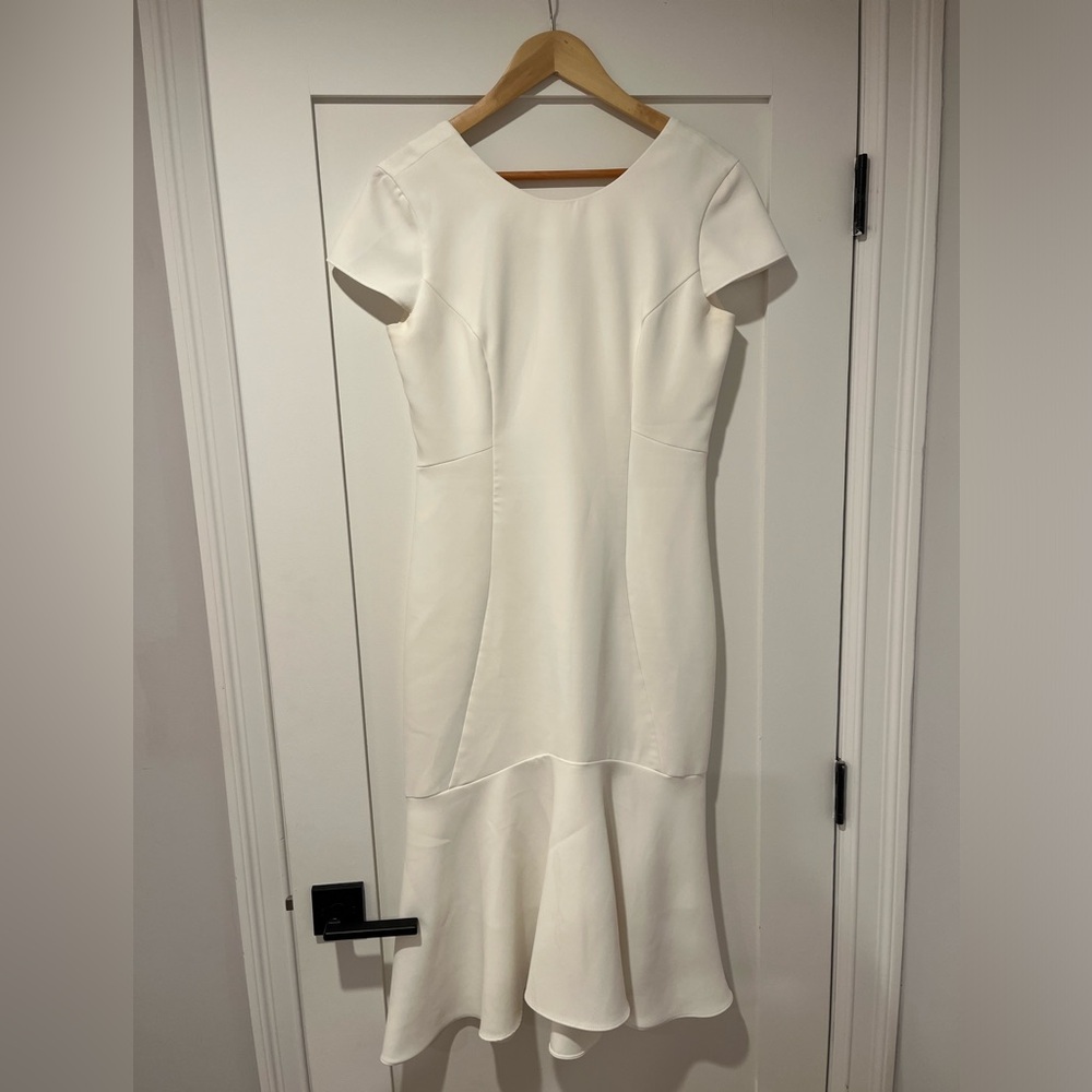 Perfect bridal shower dress! Very flattering